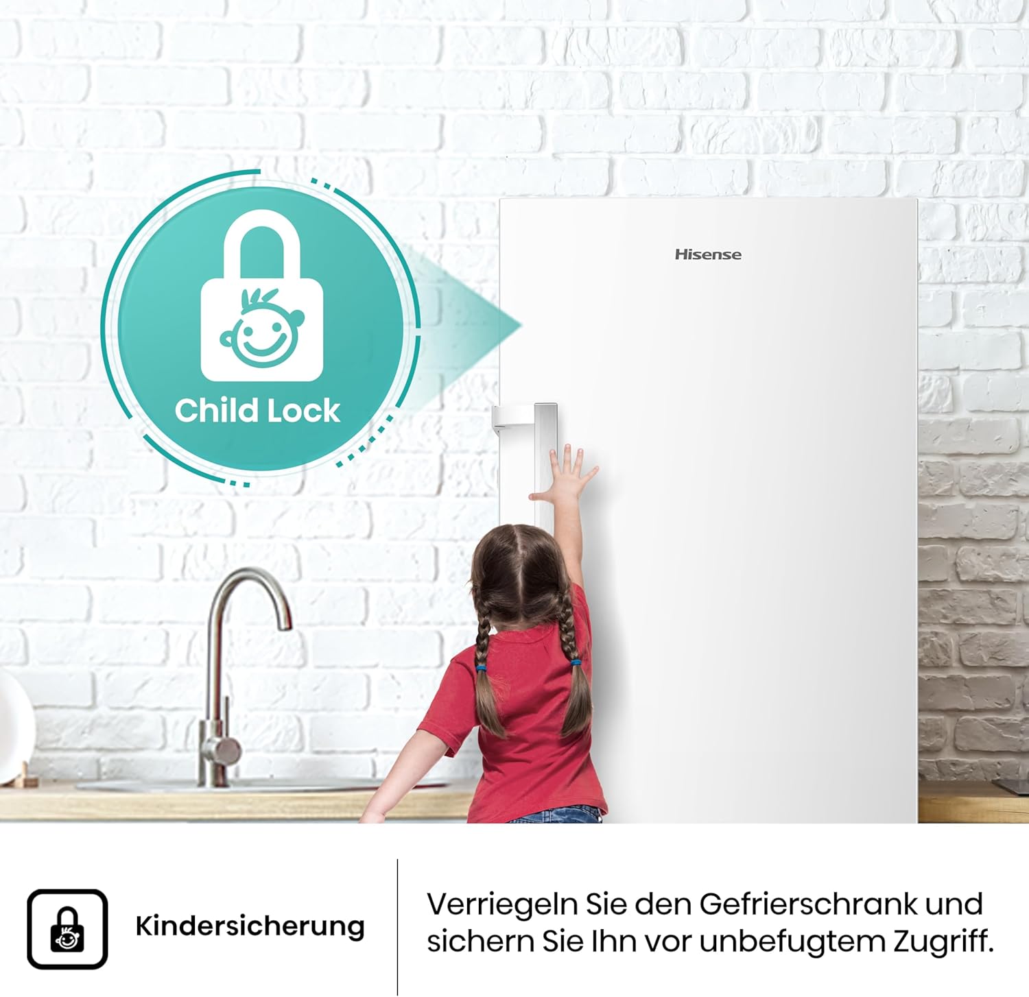 Hisense FV191N4AW2 Gefrierschrank/ TotalNoFrost/ SuperFreeze/ Türalarm/ Multiflow 360°/ BigBox/ 143,4 cm/ Gefrierteil 147 l/ 41 dB/ 205 kWh/Wei
