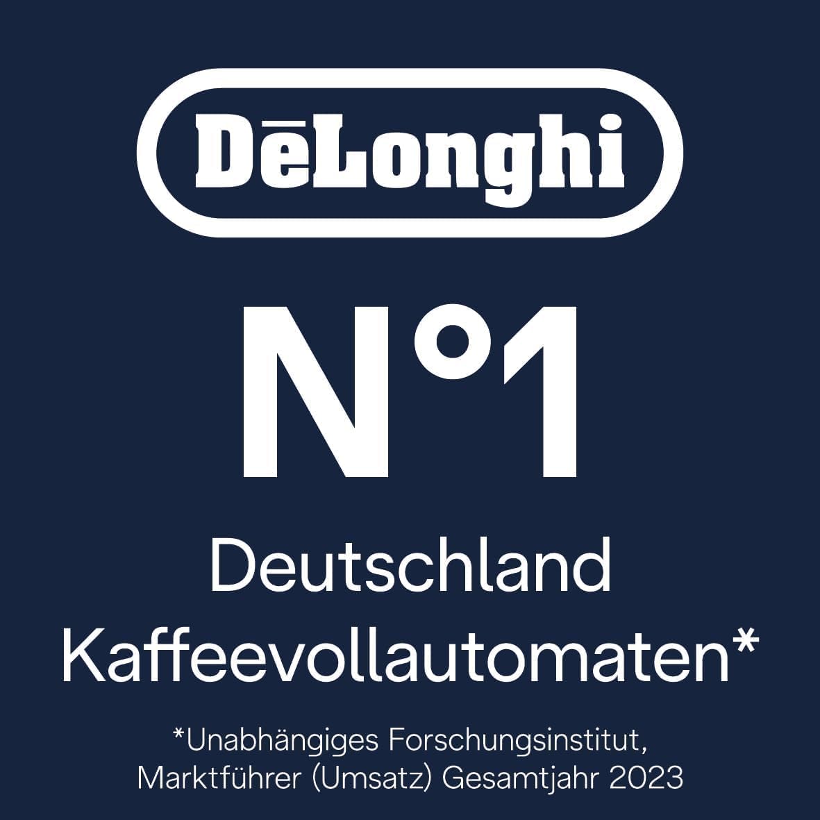 De'Longhi Rivelia EXAM440.55.W Kaffeevollautomat mit LatteCrema Milchsystem, Wechselbarer Bohnenbehälter, 16 Kaffee- & Milchgetränke auf Knopfdruck, Extra-Shot-Funktion, 3,5 Touch-Display, Weiß