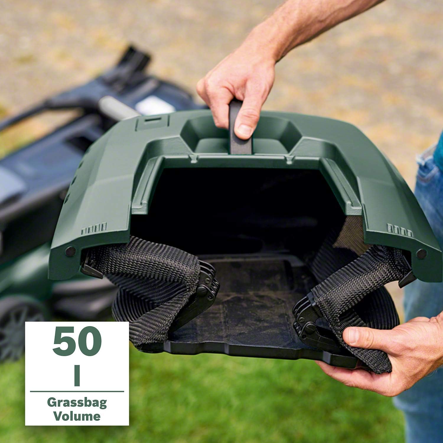 Bosch Rasenmher AdvancedRotak 750 (1700 Watt, Schnittbreite: 44 cm, Rasenflchen bis 750 m, im Karton)