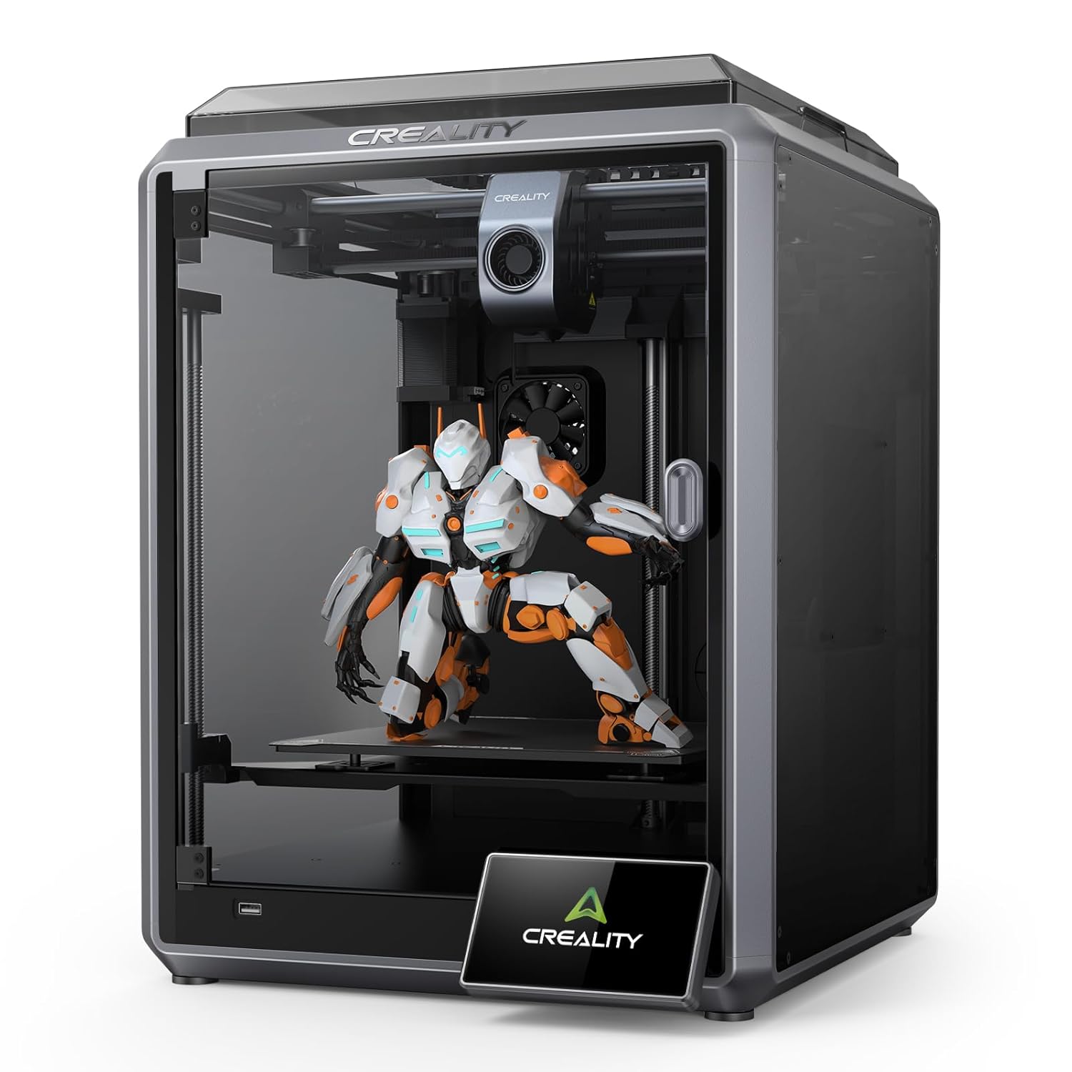 Creality K2 Plus Combo 3D-Drucker, 16-Farben Multimaterial-Druck, 350³mm XXL-Bauraum, Servo-Direktantrieb, Dual-KI-Kameras, Ultra-Leise <45dB, Aktive Heizkammer, RFID/WLAN (Industrie 4.0)