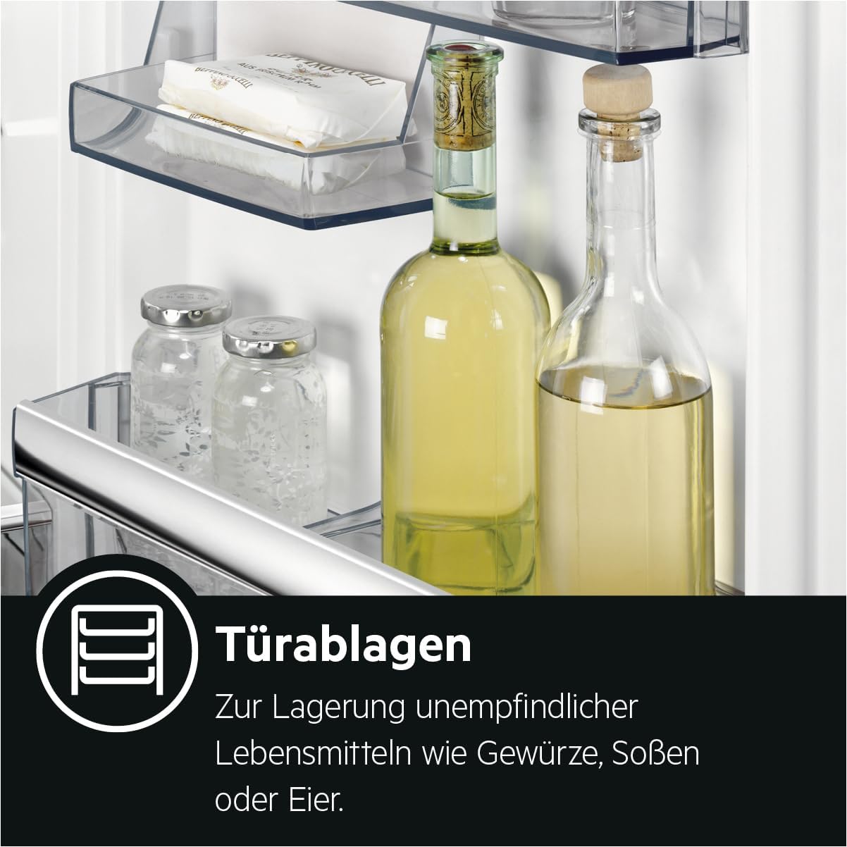 AEG TSK5O881ES Built-In Fridge / 880 mm / 142 L/Tow Door/E