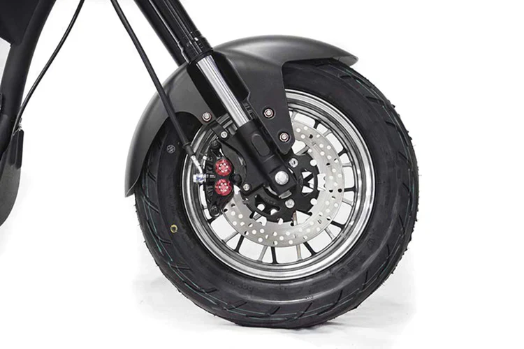 Mangosteen M1P Elektro-Chopper in Mattschwarz – 2000W Bürstenloser Motor, 60 km/h Hchstgeschwindigkeit