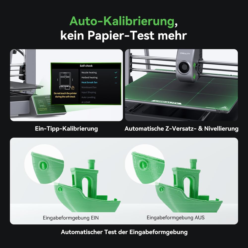 Creality K2 Plus Combo 3D-Drucker, 16-Farben Multimaterial-Druck, 350³mm XXL-Bauraum, Servo-Direktantrieb, Dual-KI-Kameras, Ultra-Leise <45dB, Aktive Heizkammer, RFID/WLAN (Industrie 4.0)