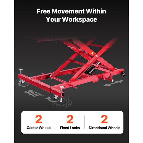 Motorradhebebühne Hebeständer Motorradheber Hydraulisch Rollbar Dirtbike