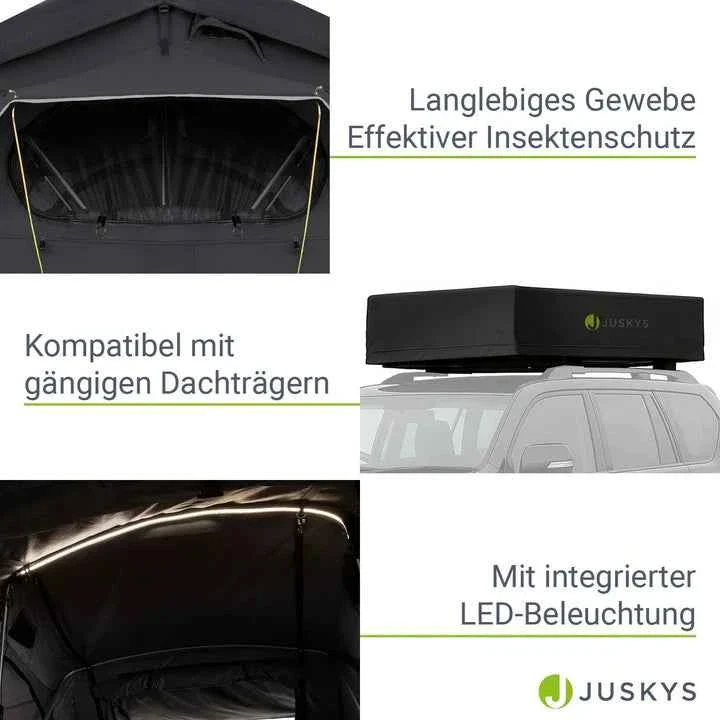 Autodachzelt fr 2 Personen Lago mit Matratze
