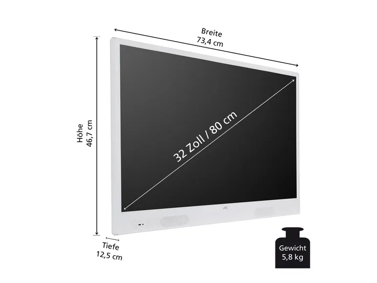 Tragbarer Fernseher »LT-32VHP256W« Camping Smart TV HD 32 Zoll mit Akku Strombetrieb