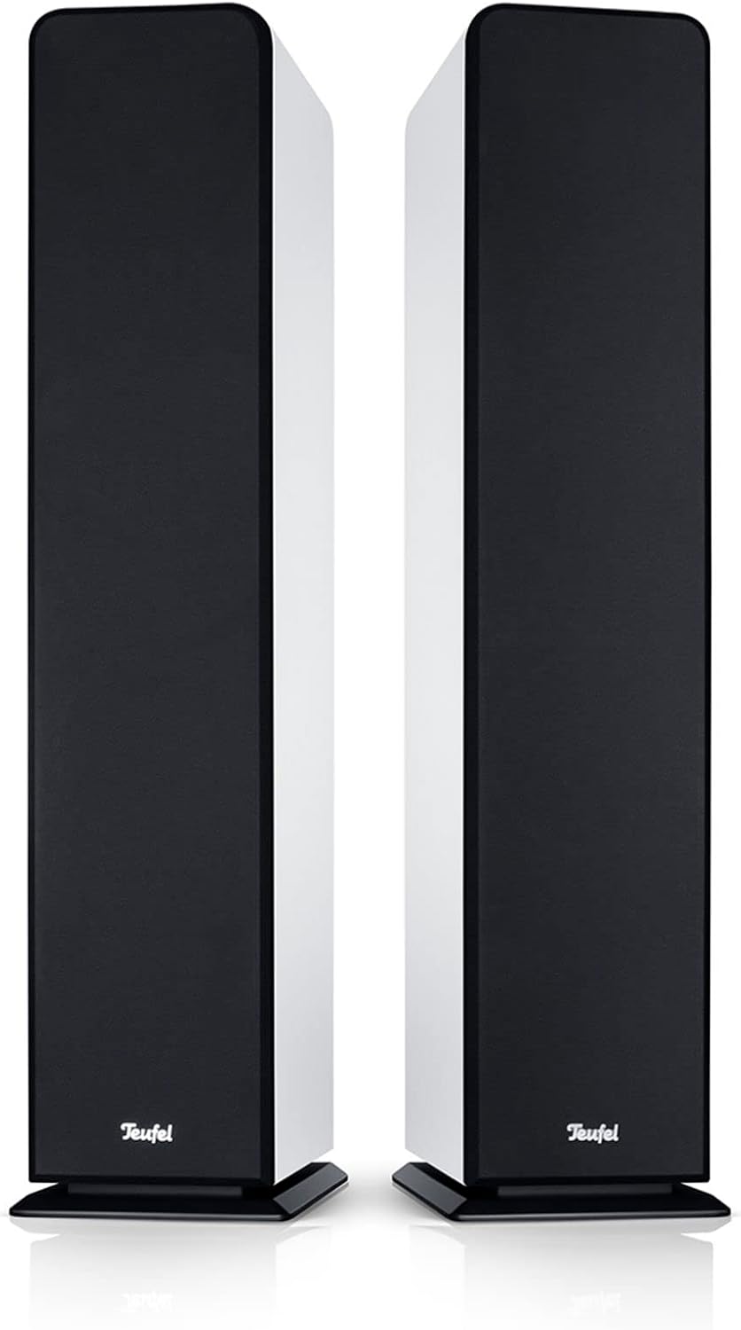 Teufel Ultima 40 Stereo Lautsprecher - HiFi Standlautsprecher Paar der Spitzenklasse, Phase-Plug Hochtöner, 3-Wege System, Doppelrohr-Bassreflex, Musik, Filmton, Games - schwarz