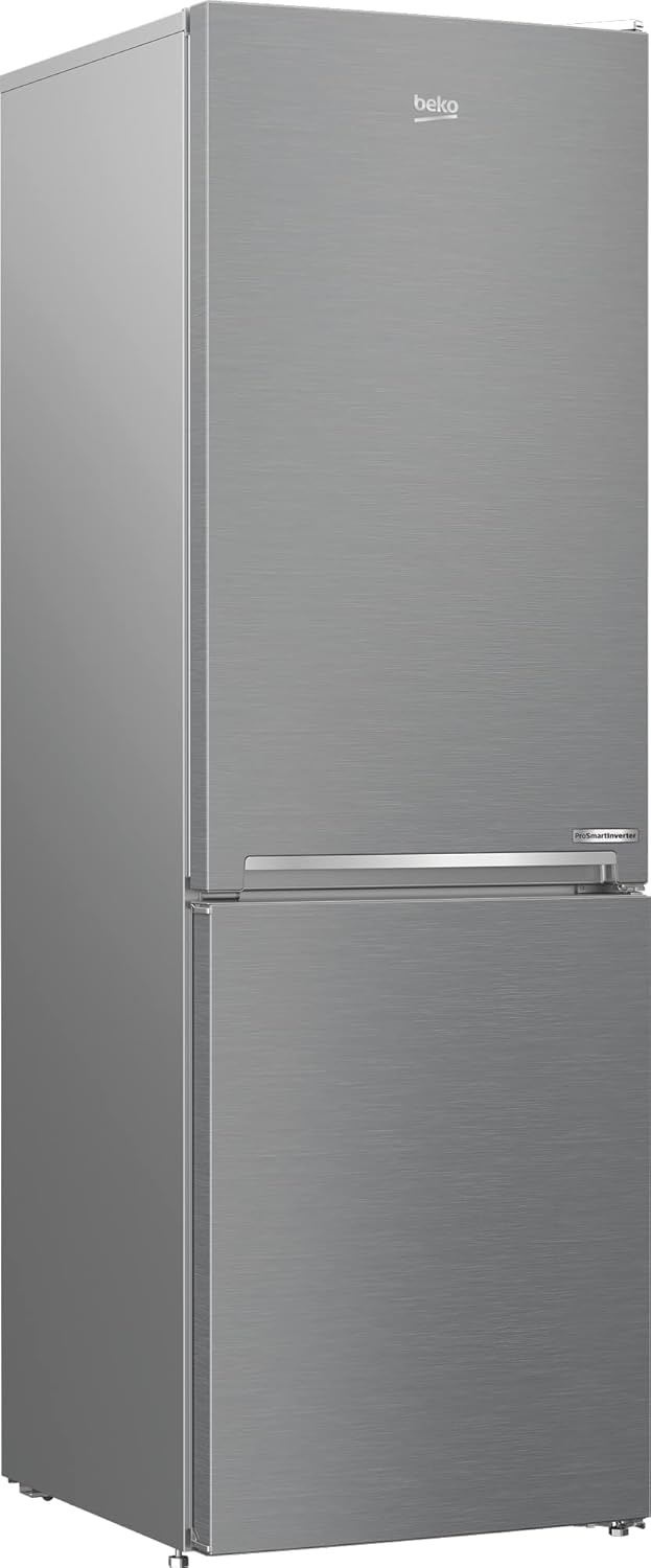 Beko RCNE366E70ZXBRN bPRO700 freistehende Kühl-/Gefrierkombination, großer Kühlschrank, 323 l Gesamtrauminhalt, HarvestFresh, NoFrost, leise, SmoothFit, 0°C-Zone, Dark Inox