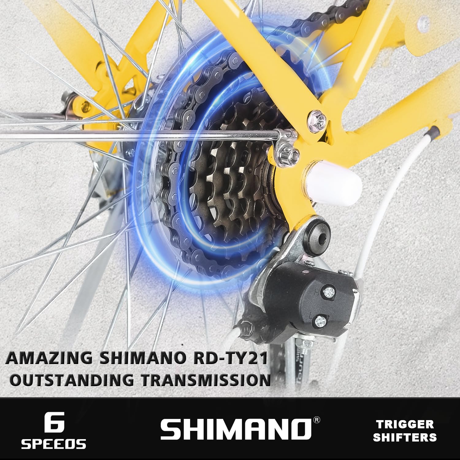 Glerc Missy 20 24 26 Zoll Mädchen City 6-Gang Hybrid Cruiser Fahrrad mit Weidenkorb für Jugend über 6-Jahre alt, mehrere Farben