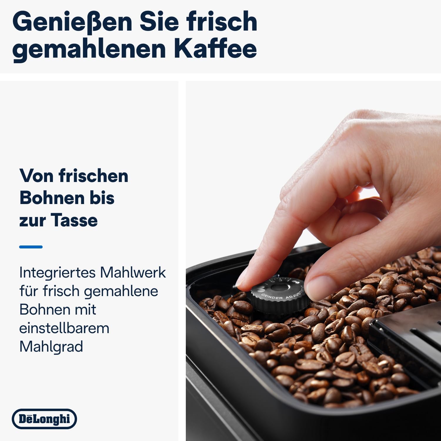 De'Longhi Magnifica Evo ECAM 292.81.B Kaffeevollautomat mit LatteCrema Milchsystem, 7 Direktwahltasten für Cappuccino, Espresso und weitere Kaffeespezialitäten, 2-Tassen-Funktion, Schwarz