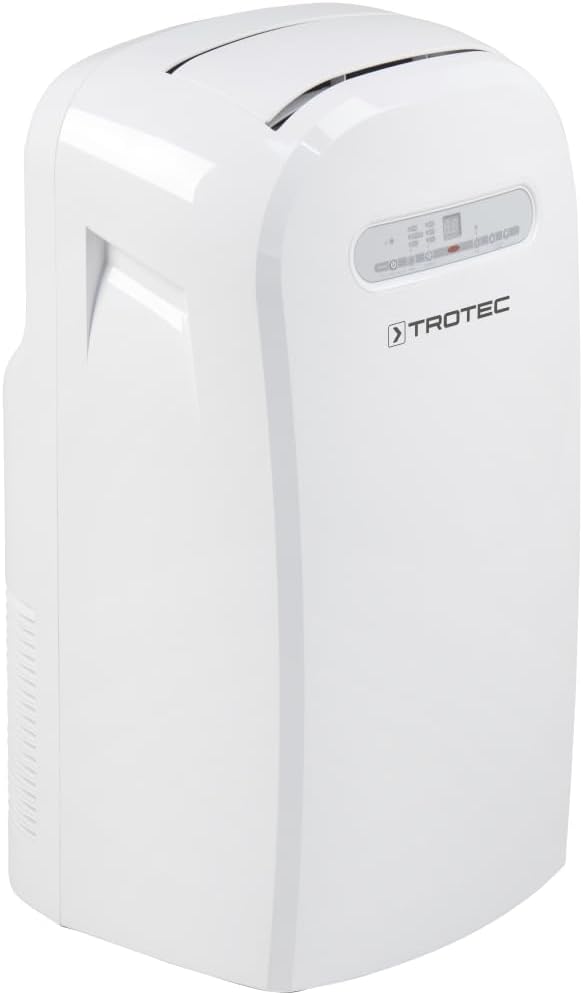 TROTEC PAC 2100 X mobile Klimaanlage 3-in-1 Kühlung, Ventilation, Entfeuchtung Monoblock-Klimagerät 2 kW 7.000 BTU/h für Raumgrößen bis 26 m² und 65 m³ 2 Ventilationsstufen