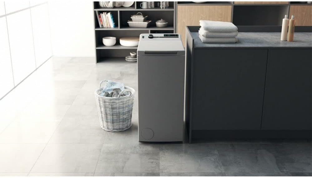 Bauknecht WMT Silver 6513 D4 Toplader-Waschmaschine/ 6,5 kg/ 1300 UpM/Vollwasserschutz/Autom.-Trommelpositionierung/SoftOpening/ 15° Green&Clean/Kurz 30/ Aqua Saver/Extra Spülen/Startzeitvorwahl