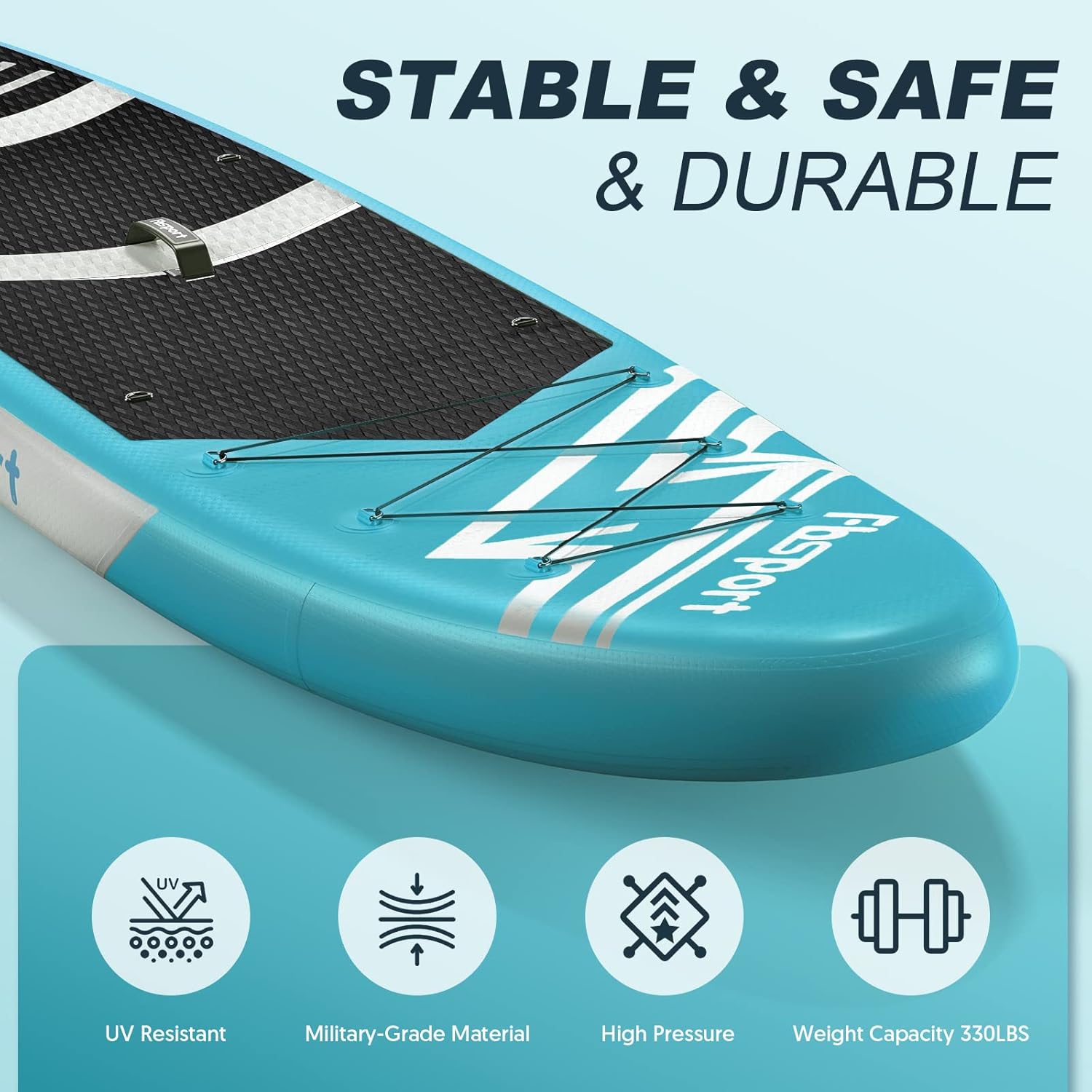 Premium-Stand-Up-Paddle-Board, Yoga-Board mit strapazierfähigem SUP-Zubehör und Tragetasche | Breiter Stand, Surf-Kontrolle, rutschfestes Deck, Leine, Paddel und Pumpe für Jugendliche und Erwachsene