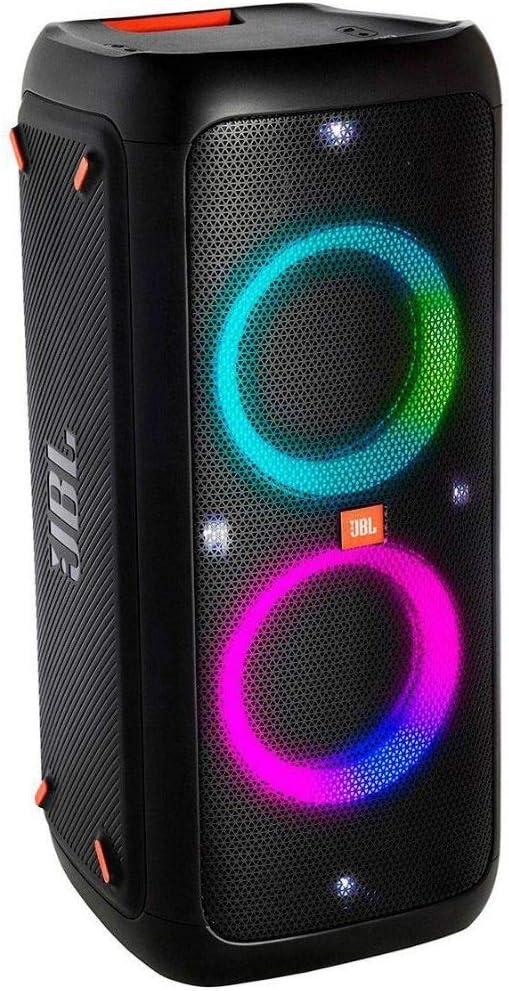JBL PartyBox 710 - Schwarz – Trag - und rollbarer Bluetooth Party-Lautsprecher mit Lichteffekten – Spritzwassergeschützte, mobile Musikbox