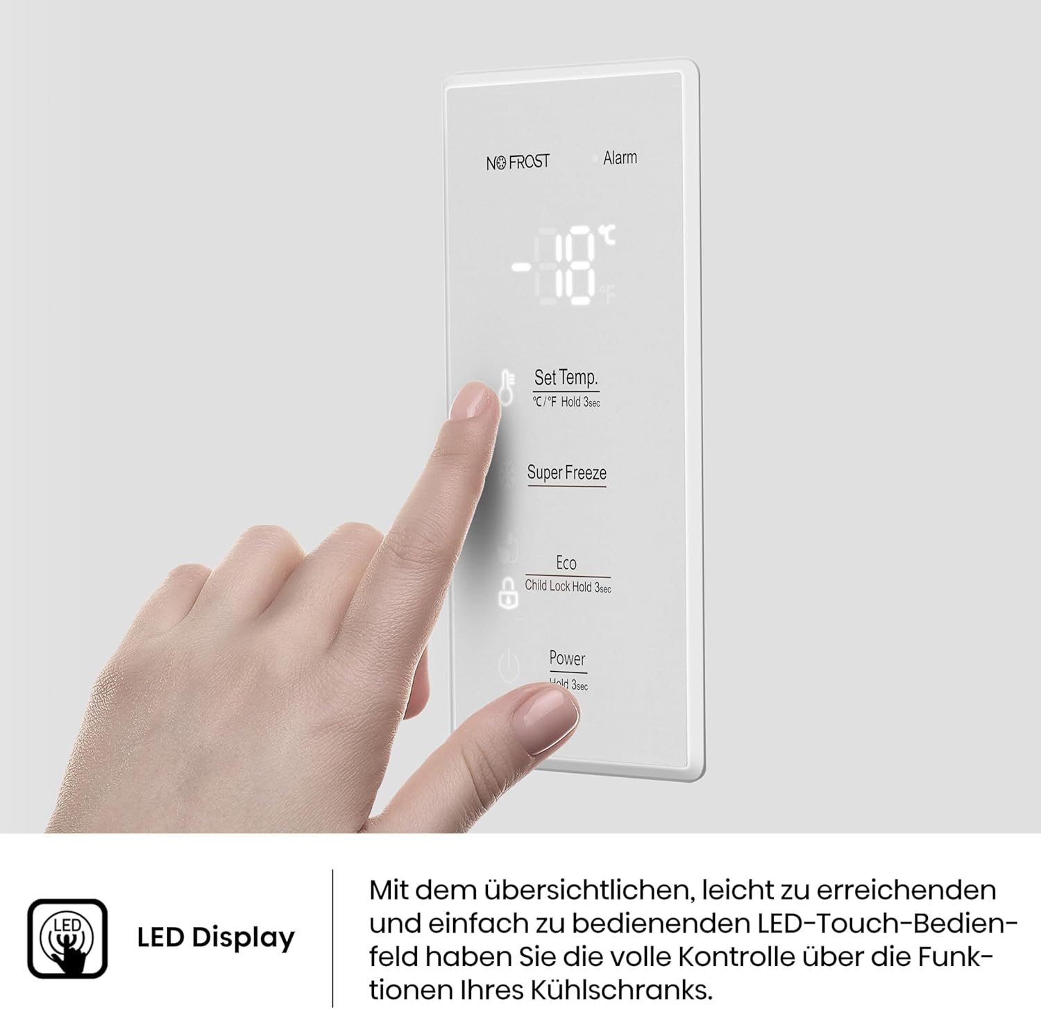 Hisense FV191N4AW2 Gefrierschrank/ TotalNoFrost/ SuperFreeze/ Türalarm/ Multiflow 360°/ BigBox/ 143,4 cm/ Gefrierteil 147 l/ 41 dB/ 205 kWh/Wei