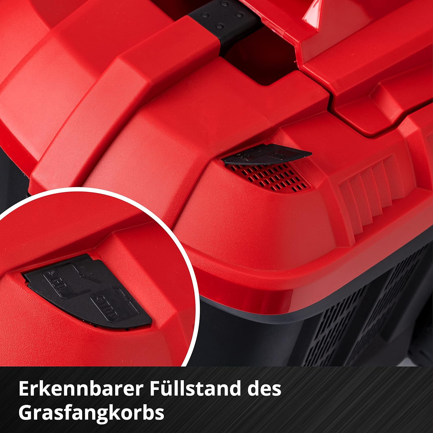 Einhell Akku-Rasenmher GE-CM 36/36 Li Kit Power X-Change (36 V, 36 cm Schnittbreite, bis 400 m, Brushless, 40L Fangkorb, 25-75 mm Schnitthhe, inkl. 2x 4,0 Ah Akku + 2x Ladegert)