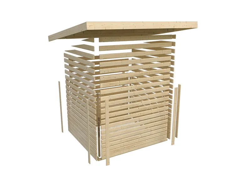 14 mm Gartenhaus »Pyrmont«, aus Holz, naturbelassen