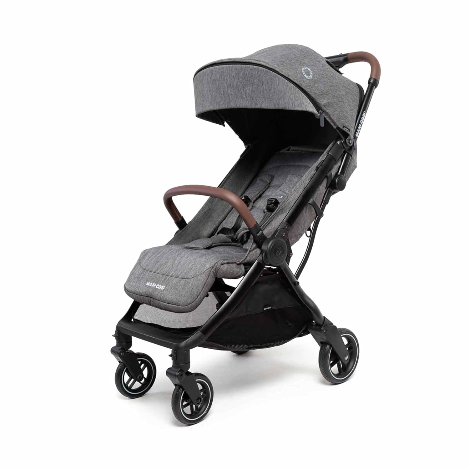 Maxi-Cosi Lara2 Baby Kinderwagen, 0–4 Jahre, 0–22 kg, federleichter, kompakter Buggy, 3 Liegepositionen, flache Liegeposition, klein zusammenklappbar, Schultergurt, Essential Graphite