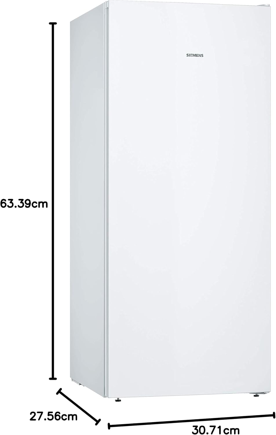 Siemens GS54NAWCV iQ500 Gefrierschrank, 176 x 70 cm, 327 L, noFrost nie wieder abtauen, bigBox Platz für großes Gefriergut, varioZone flexible Glas-und Schubladen, Weiß