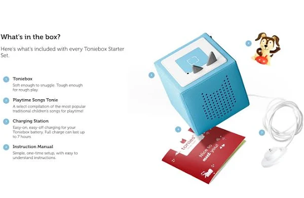 Toniebox Starterset Hellblau - Spielzeit Welpe