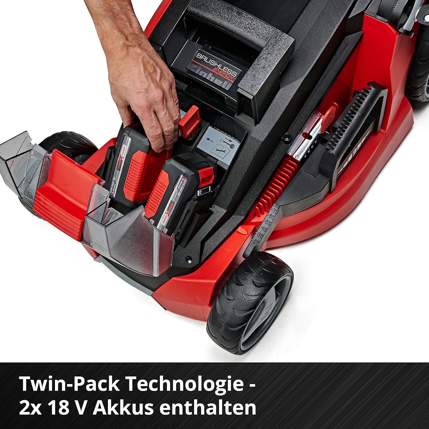 Einhell Mhroboter FREELEXO CAM 500 Power X-Change (18V, Kamera ersetzt Begrenzungsdraht, für 500 m, Brushless, bis 25% Steigung, Schnittbreite 18 cm, inkl. 3,0 Ah Akku, 5 m Magnetband)