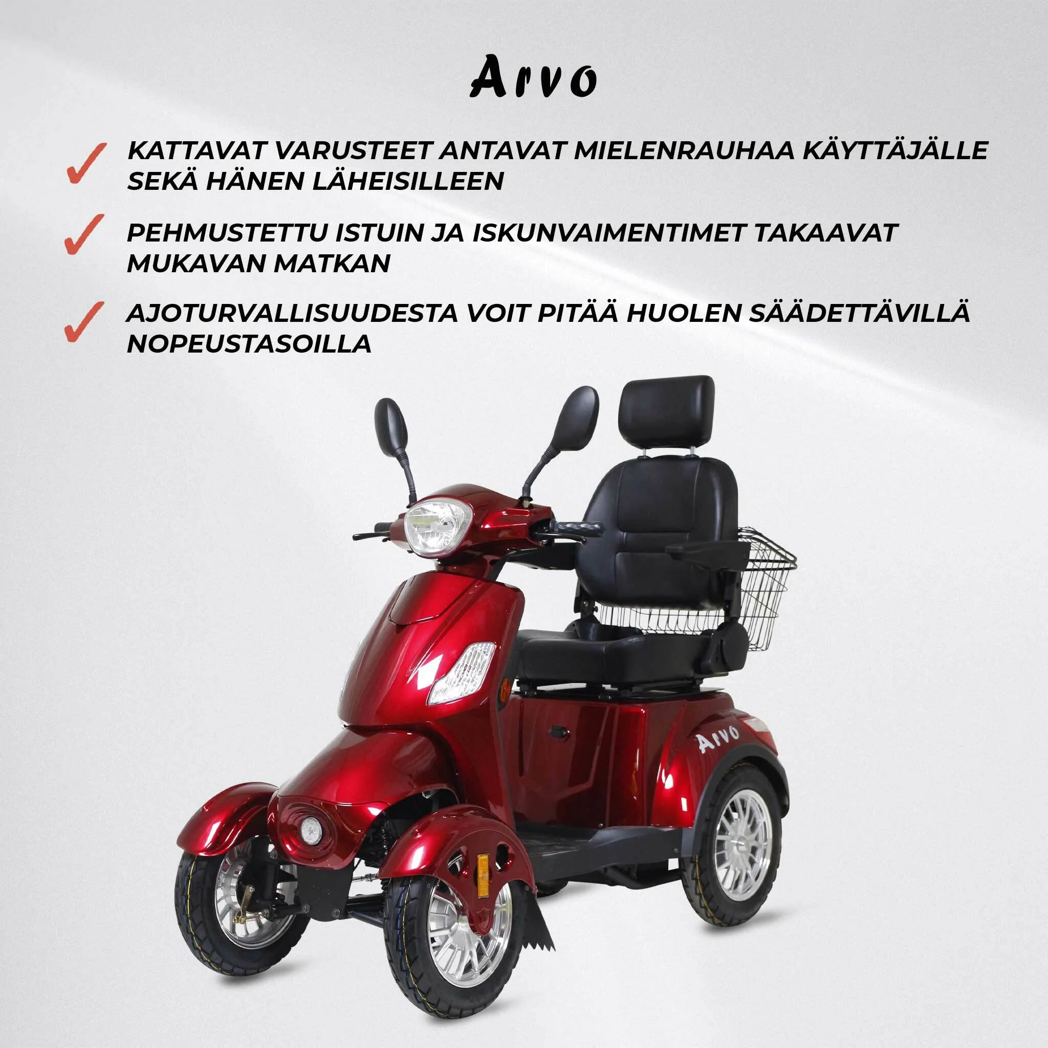 Arvo Seniorenmobil P400 Rot