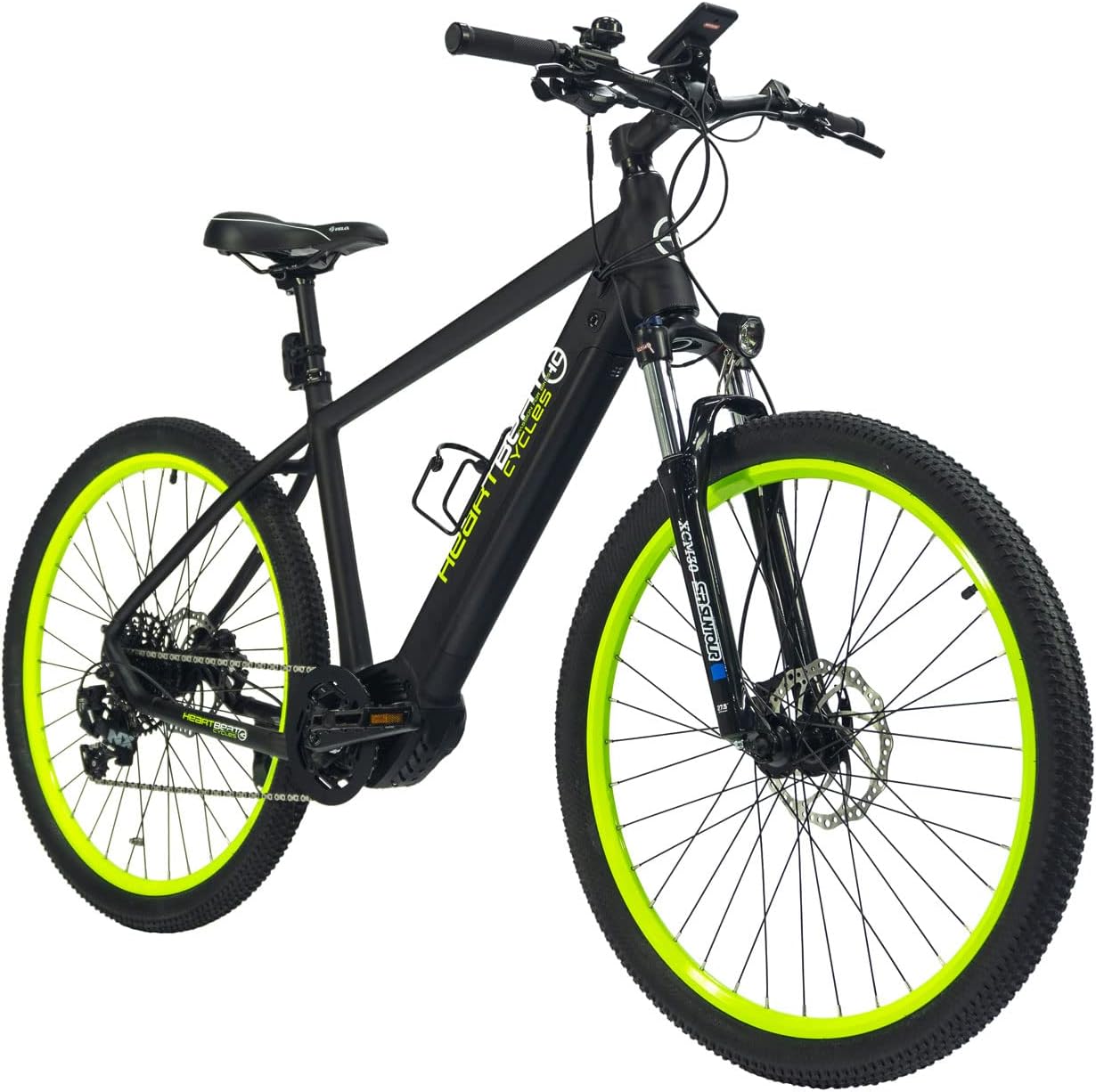 Highphoria Elektrofahrrad Erwachsene, 250W 25 km/h E-Bike mit Batterie, Starker Motor, Kettenschaltung, E-Mountainbike mit Hydraulische Federgabel Pedelec für Damen & Herren