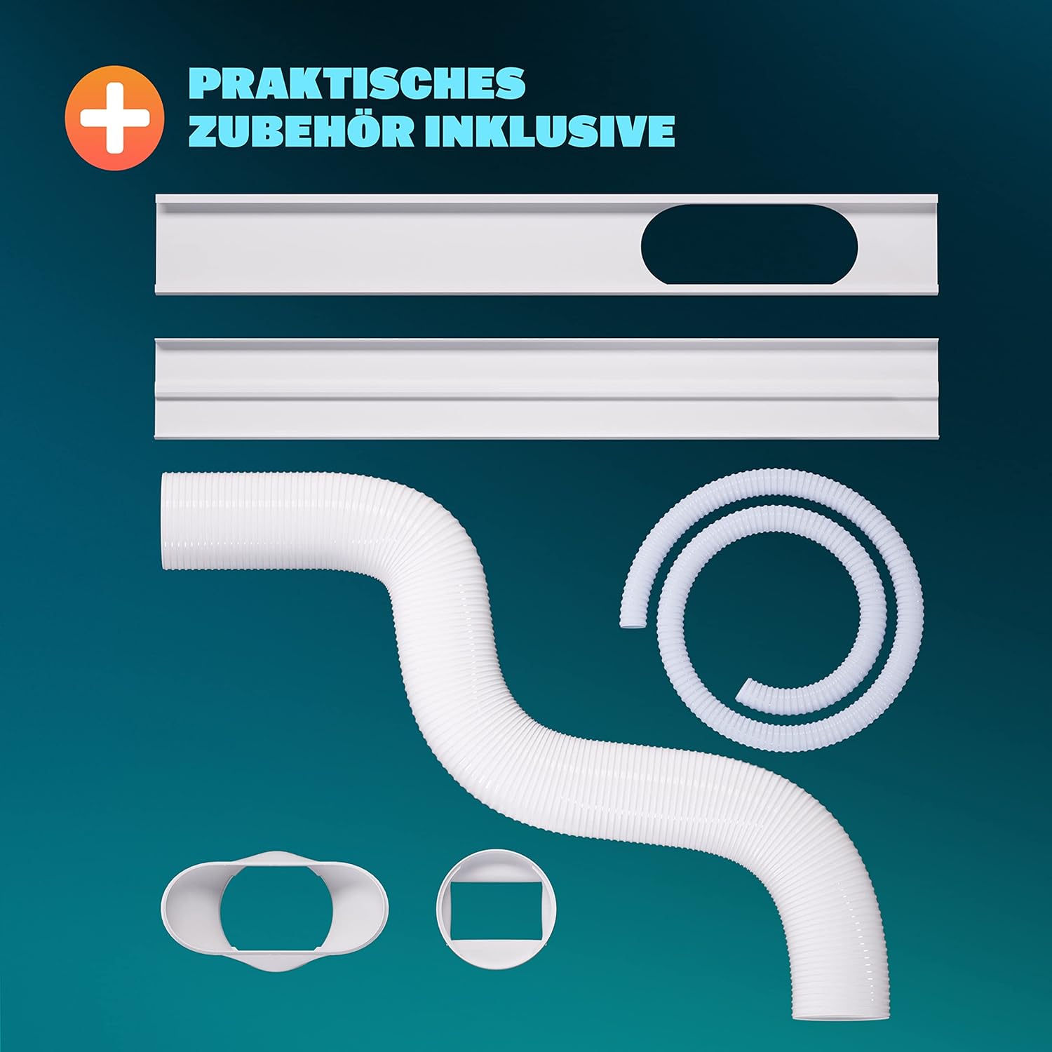 Monzana lokale Klimaanlage MZKA2000 Mobil Abluftschlauch 7000BTU 3in1 750W 24h Timer 25qm Fernbedienung Luftentfeuchter Rollladenkit Klimagerät