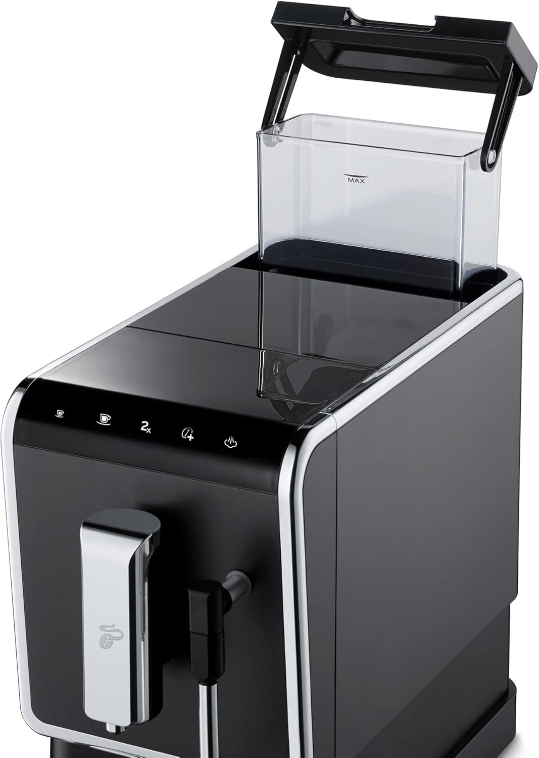 Tchibo Kaffeevollautomat Esperto Latte mit Milchaufschäumfunktion für Caffè Crema, Espresso und Milchspezialitäten, Anthrazit