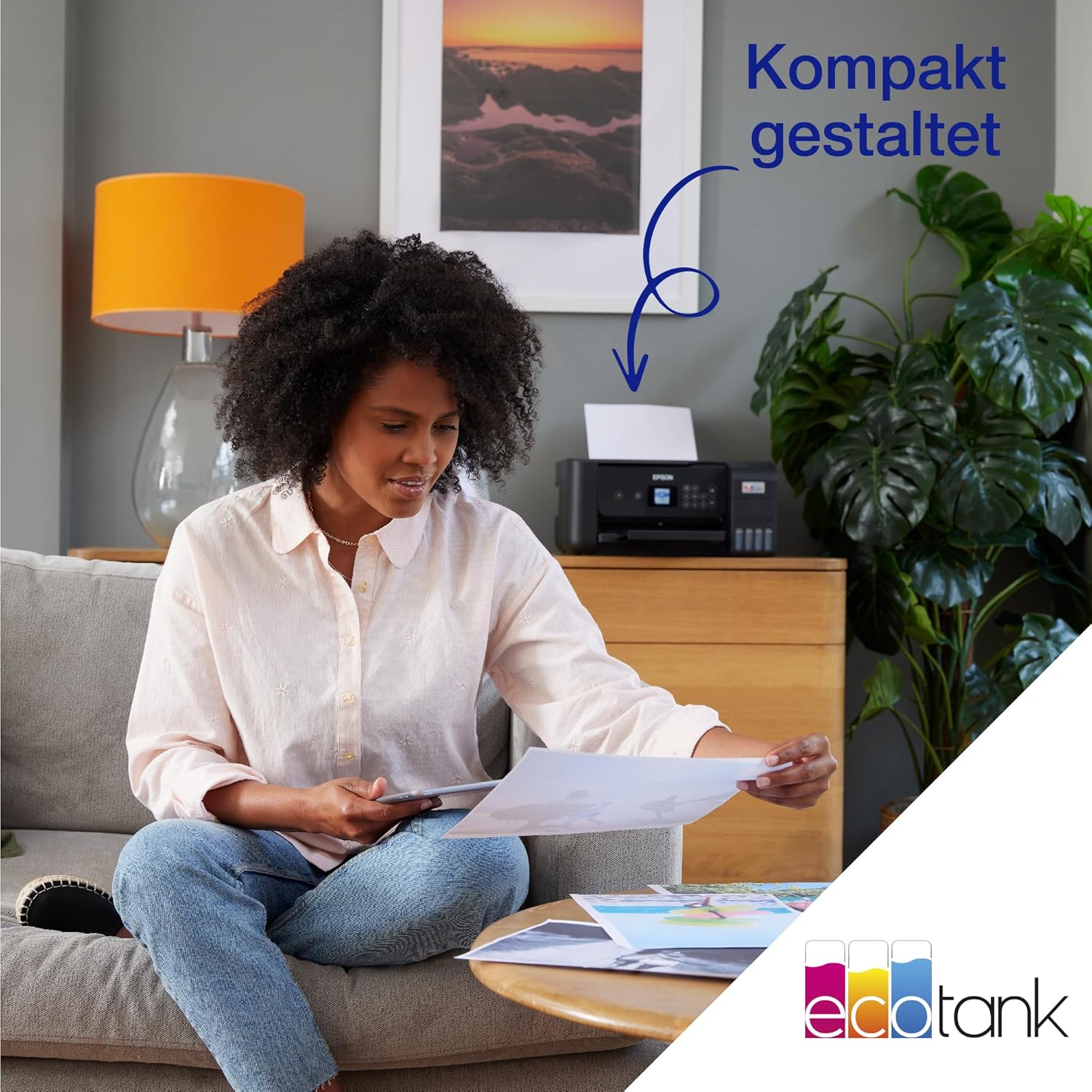 Epson EcoTank ET-2870 A4-Multifunktions-Wi-Fi-Tintentankdrucker, mit einem im Lieferumfang enthaltenen Vorrat an Tinten bis zu 3 Jahren