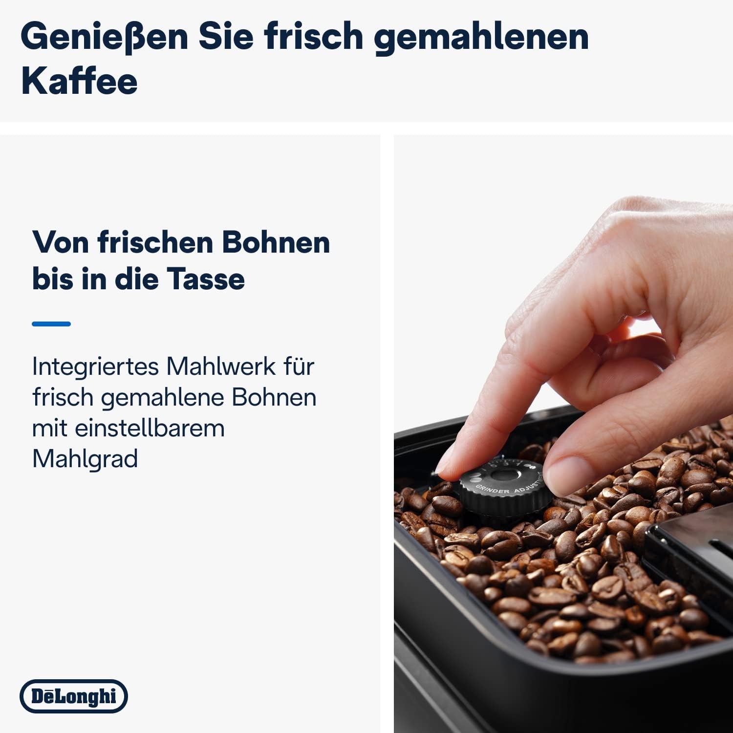 De'Longhi Magnifica Evo ECAM 292.81.B Kaffeevollautomat mit LatteCrema Milchsystem, 7 Direktwahltasten für Cappuccino, Espresso und weitere Kaffeespezialitten, 2-Tassen-Funktion, Schwarz