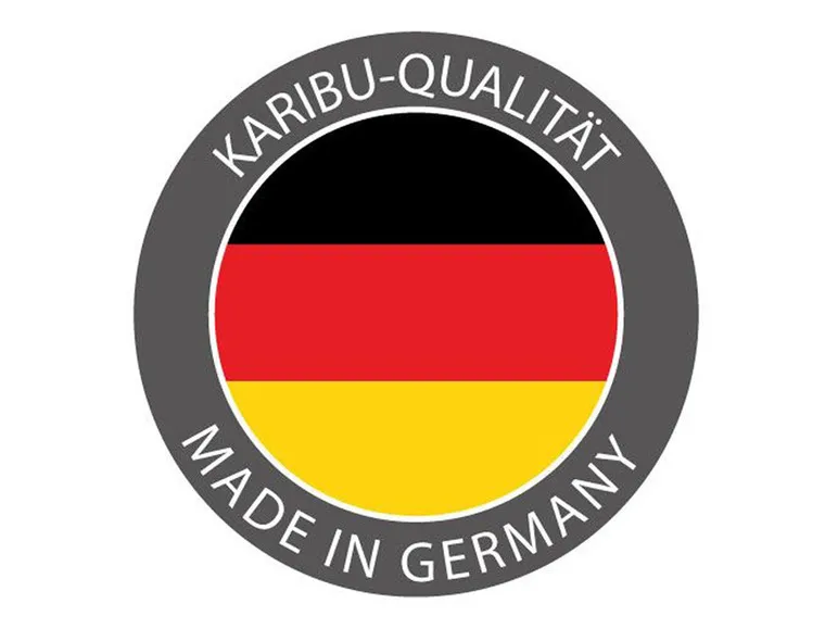 Karibu Gartenhaus »Carlos«, Satteldach, Witterungsschutz, Tür mit 3 Lichtausschnitten