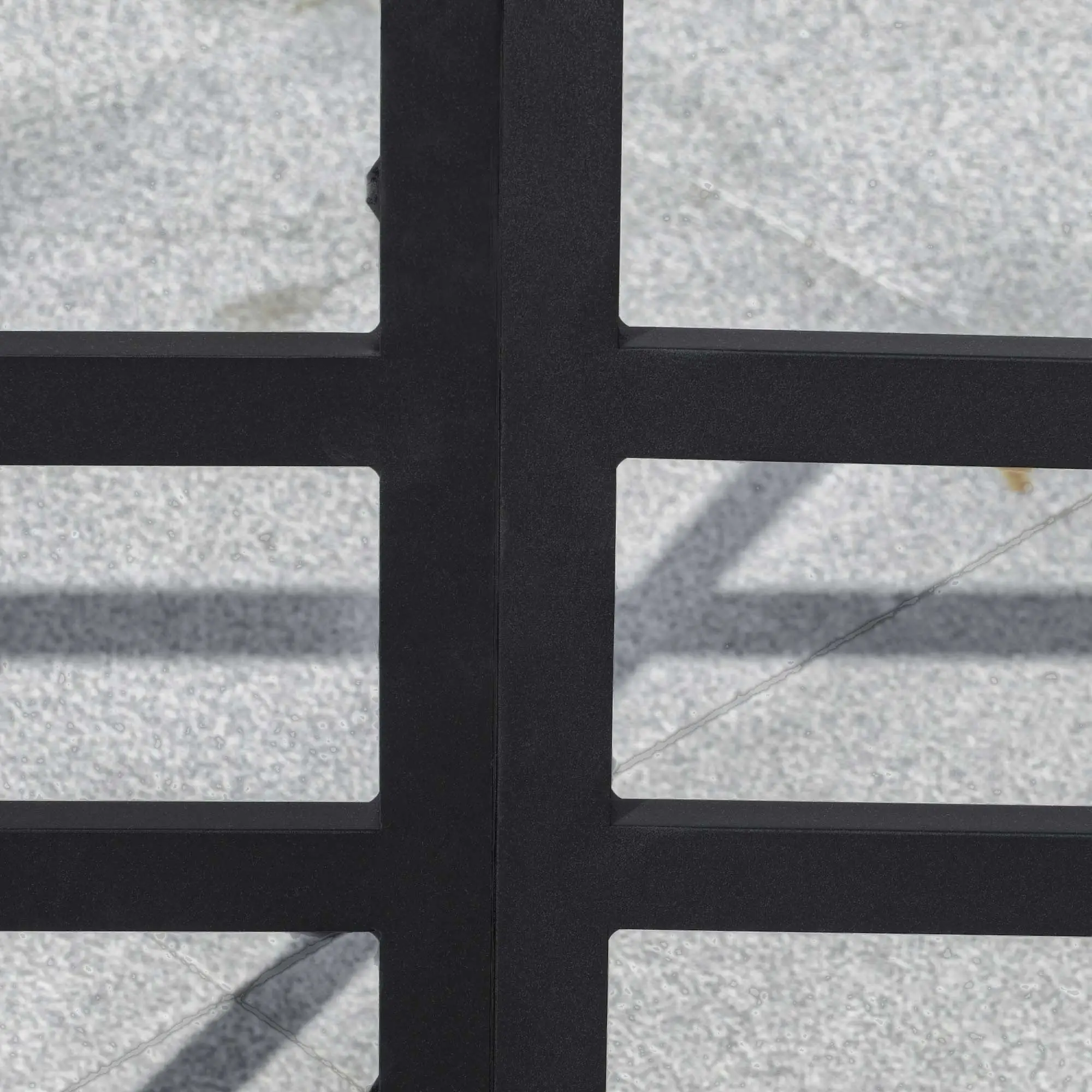 Outsunny Gartenmöbelset 3-teilig Ecksofa mit Tisch Aluminium