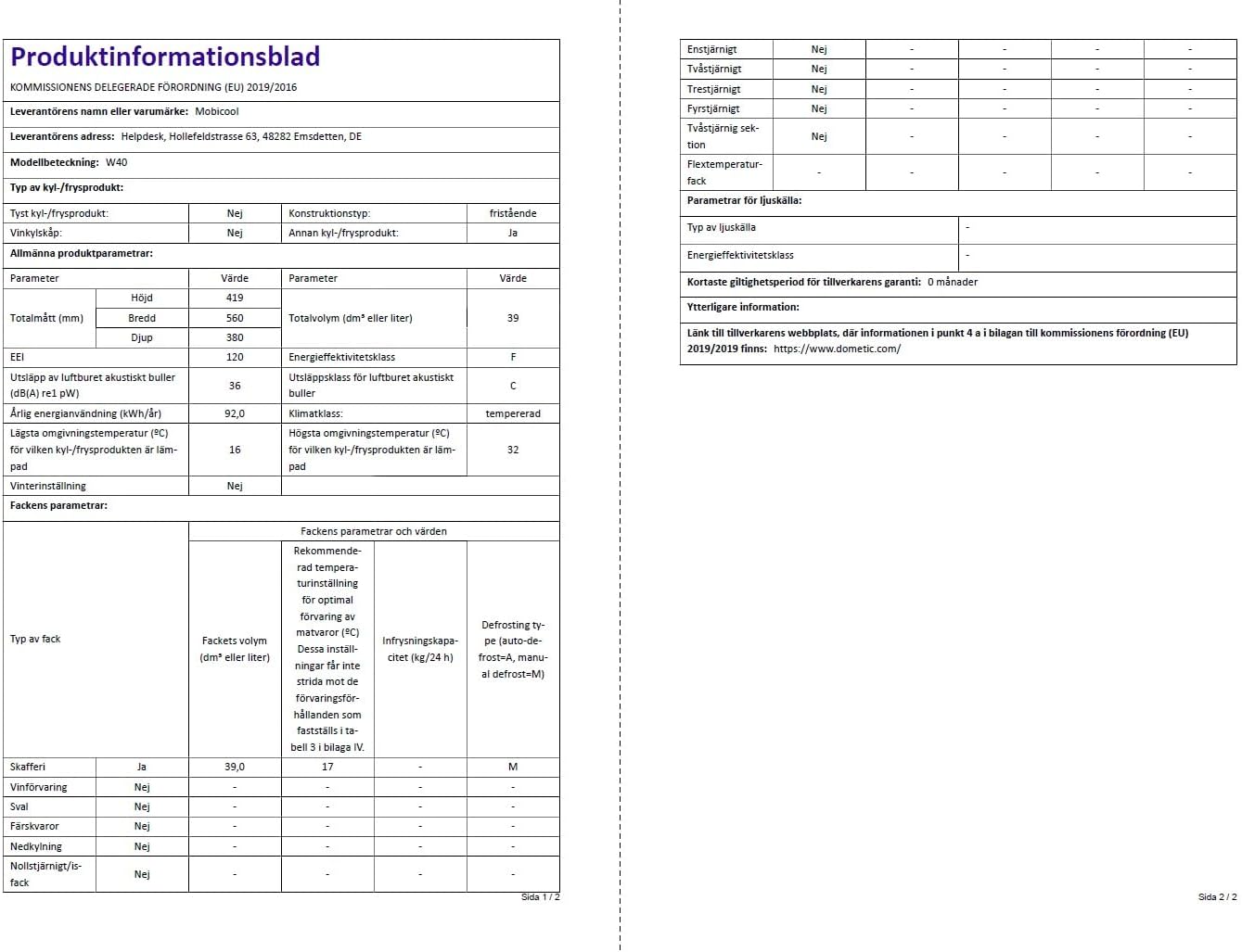 MOBICOOL MQ40W Kühlbox mit Rollen | Elektrisch | 39 L | 12V, 230V | für Auto, Boot, Reisemobil und Steckdose