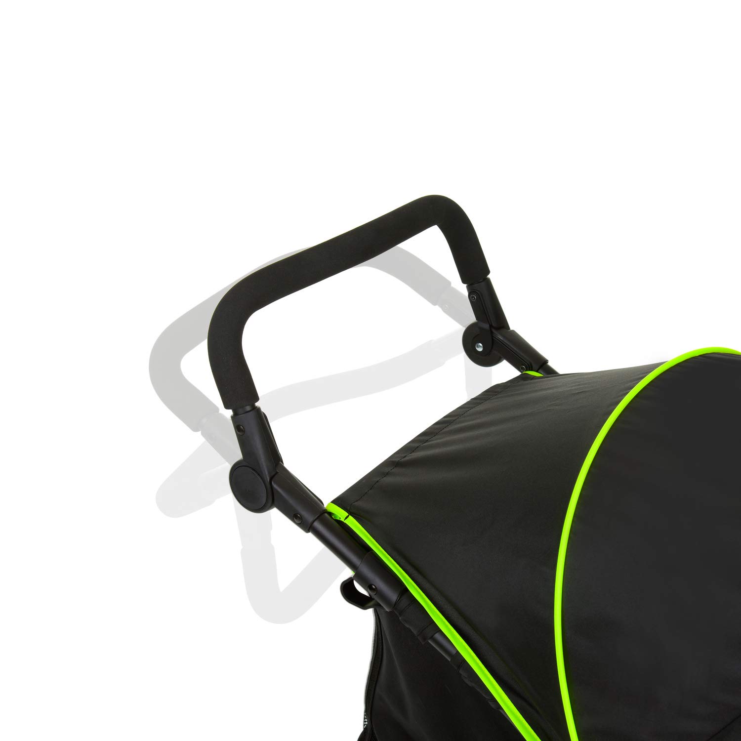 hauck Kinderwagen Runner 2, Dreirad Buggy mit XL Lufträder für Kinder bis 22 kg, UV-Schutz 50+, Belüftungsfenster, Höhenverstellbar, Faltbar, XL Korb bis 3 kg, Liegefunktion (Black)