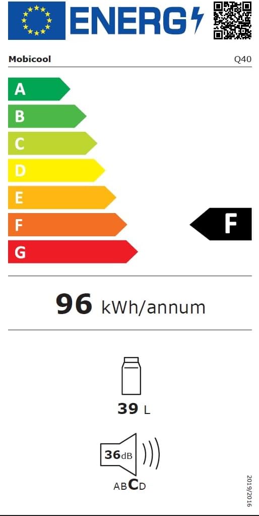 Mobicool Q40 AC/DC Portable Electric Aluminium Cooler, 39l, 12/230V, for Car, Truck, Boat, Camper Van, RV