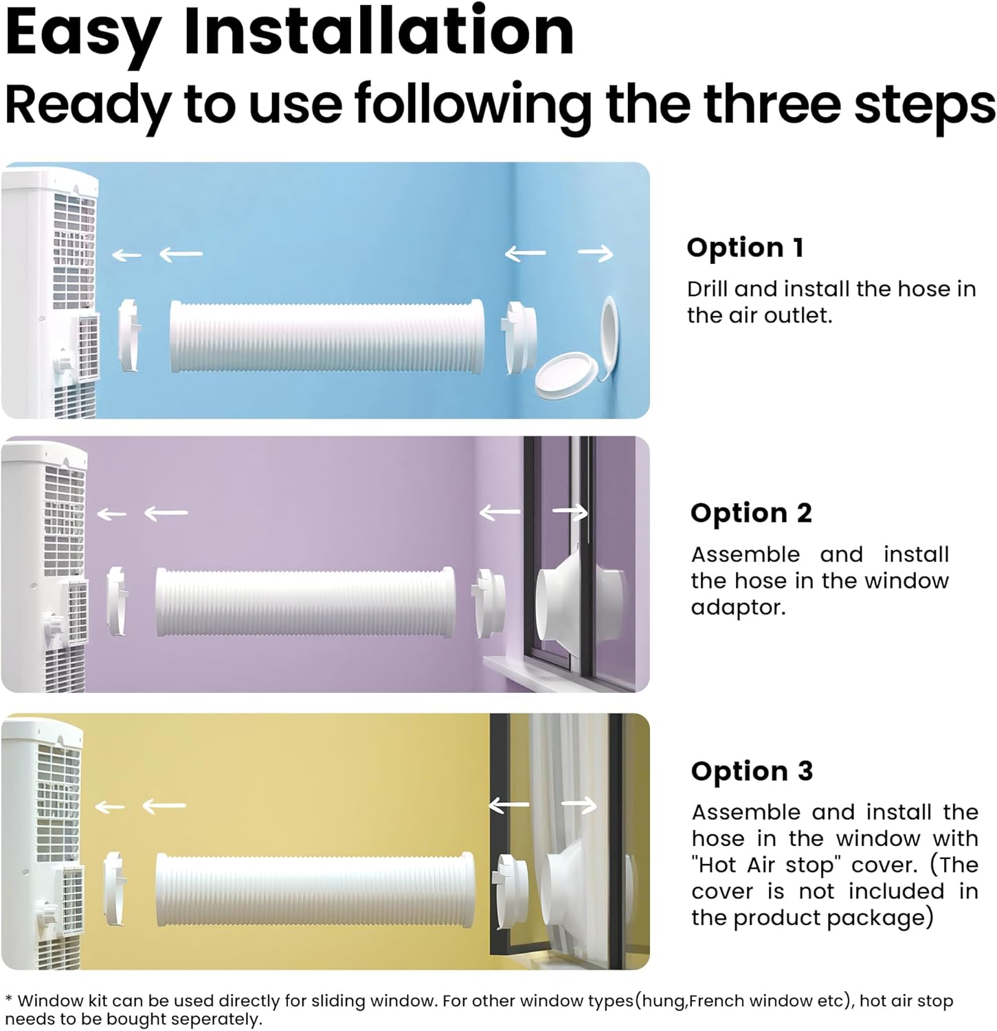 Comfee Mobiles Klimagerät Breezy Cool Pro 2.6,9000 BTU 2,6kW, Kühlen&Ventilieren&Entfeuchten,APP-Steuerung,Raumgröße bis 88m³(33㎡),Mobile Klimaanlage mit Abluftschlauch