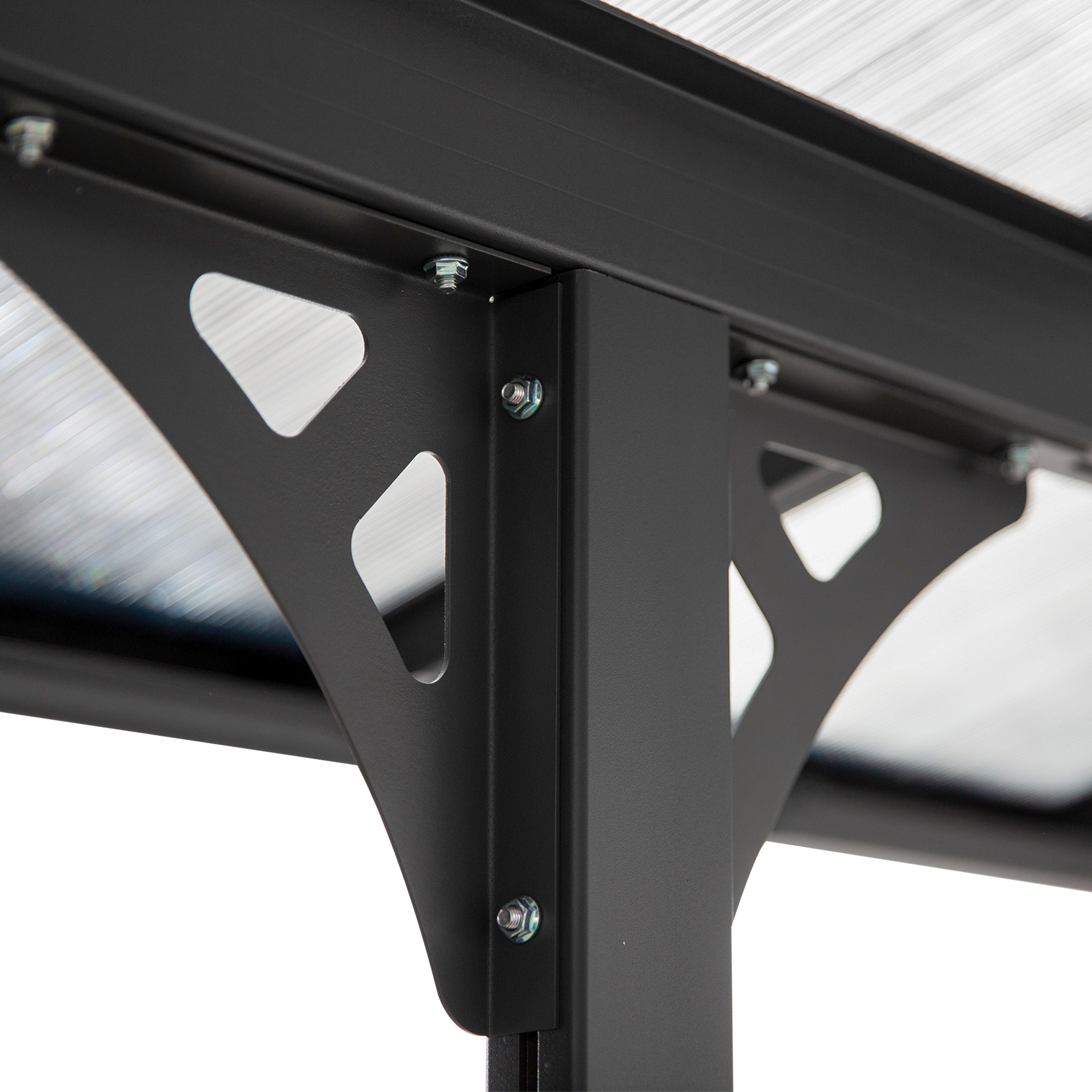 Outsunny Pergola Pavillon  4.35 x 3.02 m Gartenpavillon Überdachung Zelt 231-250 cm höhenverstellbar Sonnenschutz Terrassendach Anbaupavillion Aluminium Grau