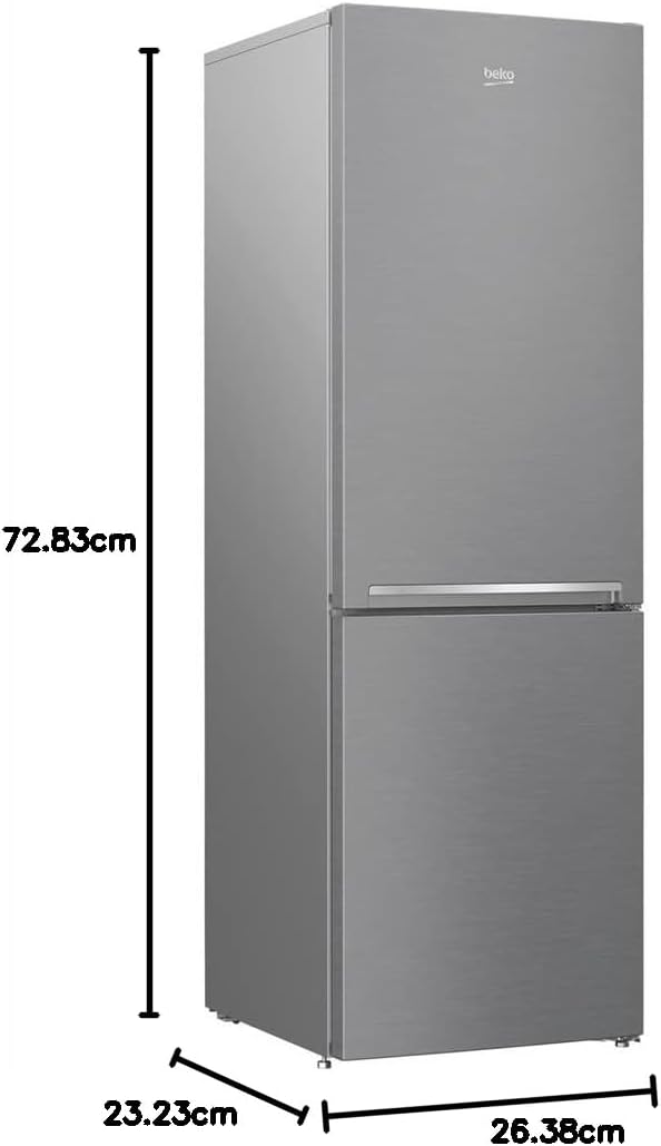 Beko RCNE366E70ZXBRN bPRO700 freistehende Kühl-/Gefrierkombination, großer Kühlschrank, 323 l Gesamtrauminhalt, HarvestFresh, NoFrost, leise, SmoothFit, 0°C-Zone, Dark Inox