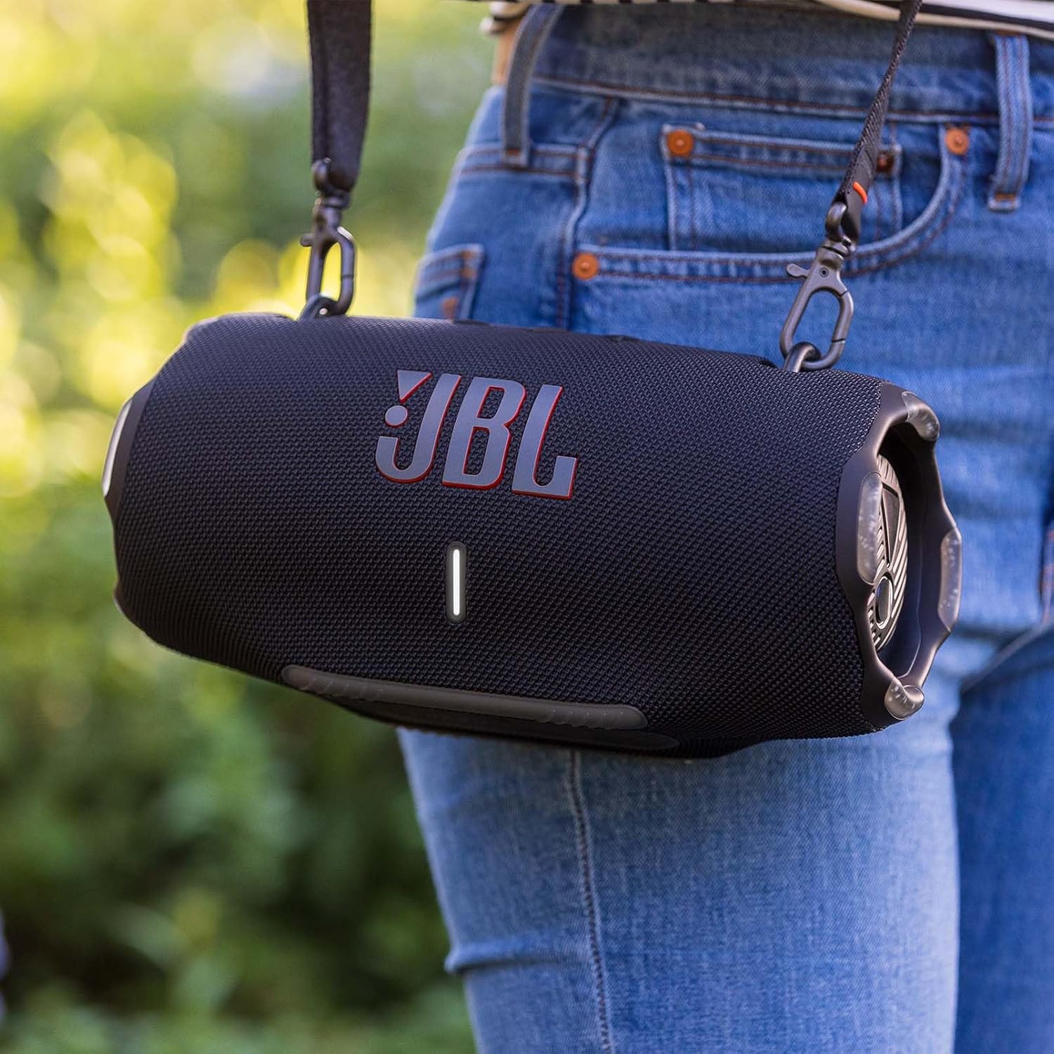 JBL Xtreme 4 Musikbox in Camouflage – Tragbare Bluetooth-Lautsprecher-Box mit tiefem Bass, KI-Sound-Boost und integrierter Powerbank – Wasserfest und staubfest – 24 Laufzeit