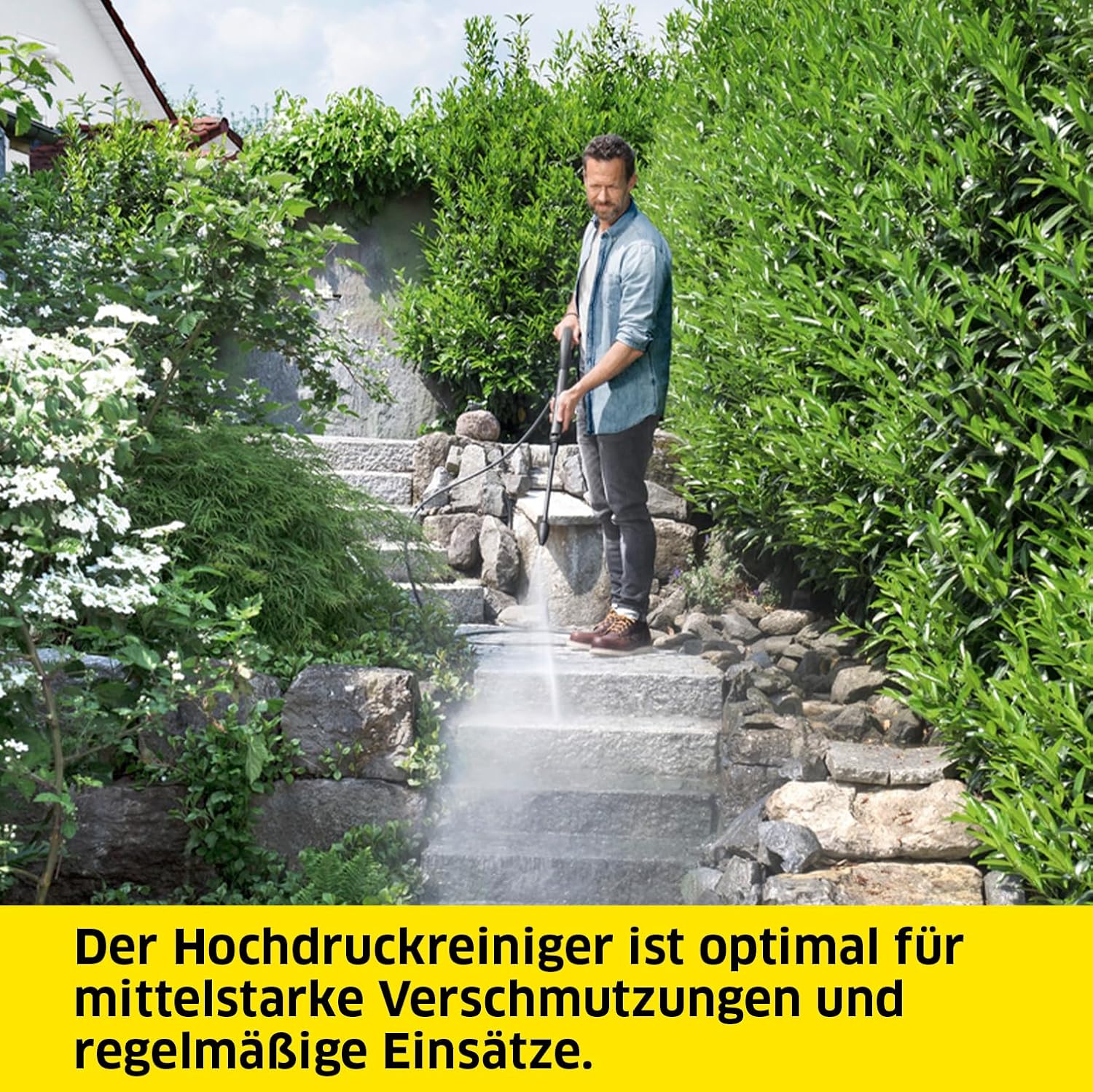 Kärcher Hochdruckreiniger K 5 Power Control, Druck: max. 145 bar, Fördermenge: 500 l/h, Flächenleistung: 40 m²/h, Wasserfilter, Gewicht: 13 kg, Hochdruckschlauch und -pistole, Dreckfräser, Strahlrohr