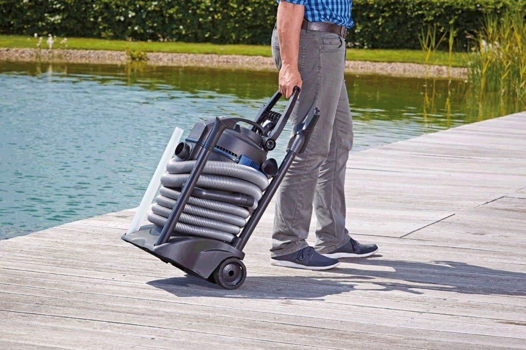 Oase 37102 PondoVac 3, 1600 W, 4000 l/h - Teichschlammsauger, Poolsauger für schnelle Bodenreinigung, Wasseraufbereitung, für Teiche aller Art und Haushalt