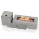 42 Inch 50,000 BTU Outdoor Rectangular Fire Table with Tank Holder