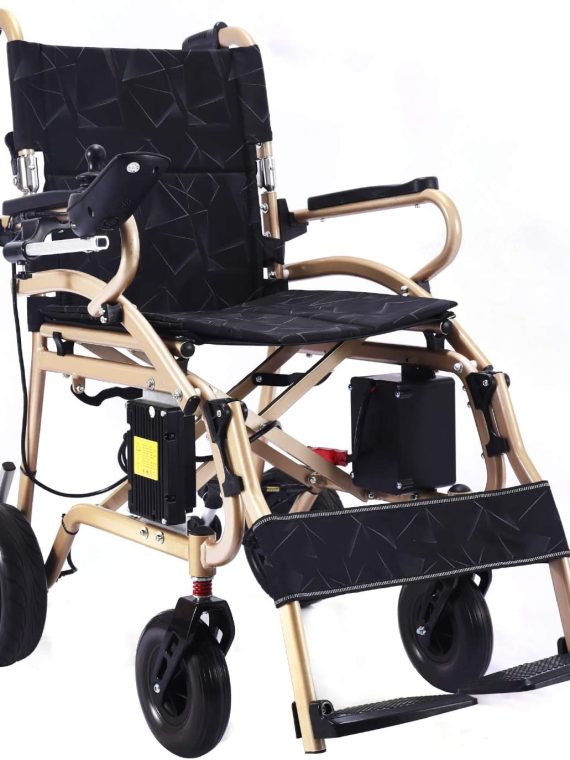 2020 Model Wide Seats Fold & Travel Lightweight Wheelchair Motor Motorized Wheelchairs Electric Silla De Ruedas Power Wheelchair Power Scooter Aviation Travel Safe Heavy Duty Mobility Aids Chair