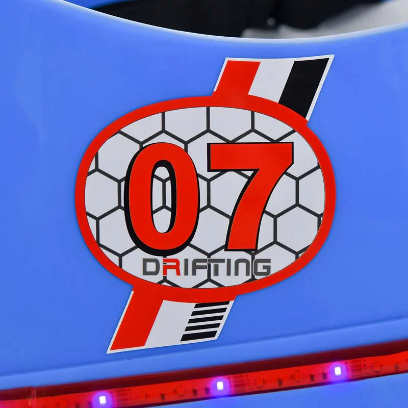 12V Toddler Bumping Car, Battery Powered Baby Ride on Bumper Car with Dual Joysticks, Flashing LED Light & 360 Degree Spin