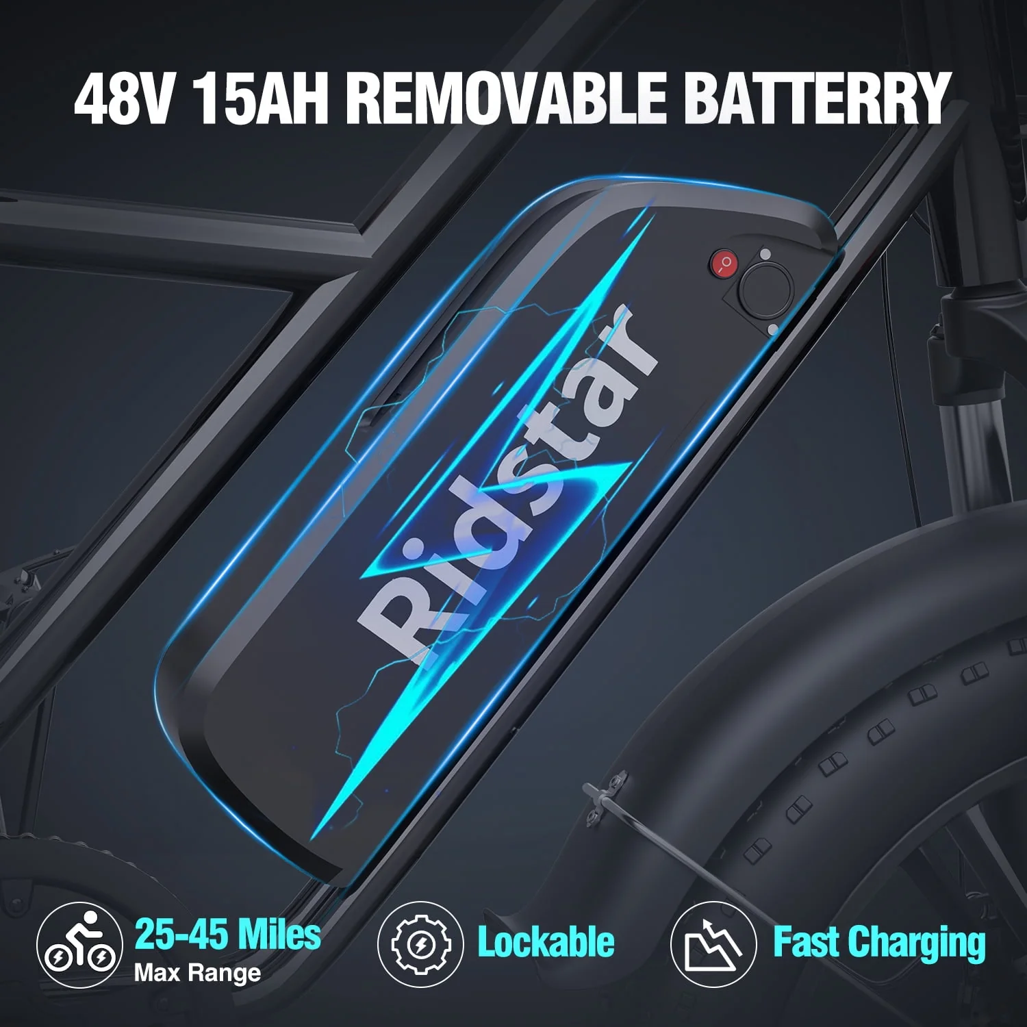 Electric Bike for Adults,750W 30-70Miles 48V 15AH Removable Battery Ebike 20