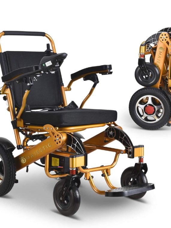 2020 Model Wide Seats Fold & Travel Lightweight Wheelchair Motor Motorized Wheelchairs Electric Silla De Ruedas Power Wheelchair Power Scooter Aviation Travel Safe Heavy Duty Mobility Aids Chair