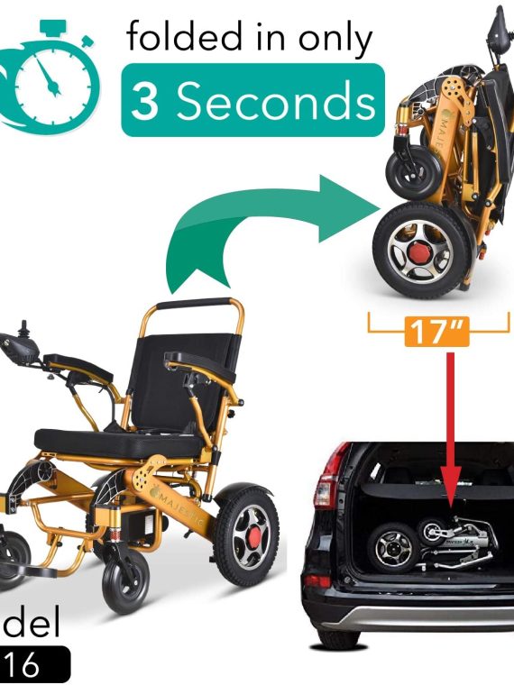 2020 Model Wide Seats Fold & Travel Lightweight Wheelchair Motor Motorized Wheelchairs Electric Silla De Ruedas Power Wheelchair Power Scooter Aviation Travel Safe Heavy Duty Mobility Aids Chair