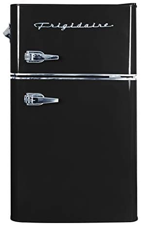 Frigidaire EFR840-RED 3.2 Cu Ft Red 2 Door Retro Bar Fridge with Side Bottle Opener