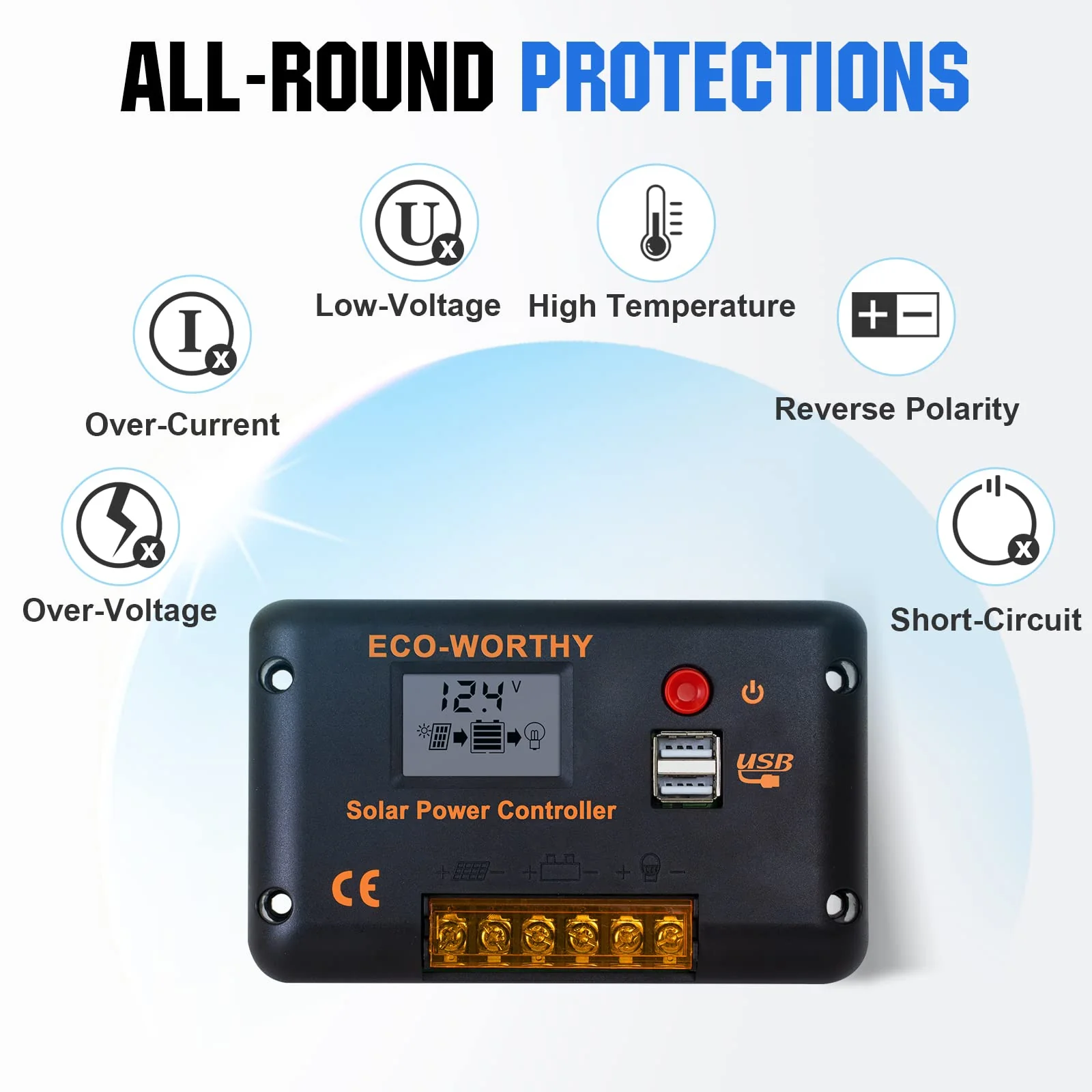 ECO-WORTHY 200 Watts 12 Volt/24 Volt Solar Panel Kit